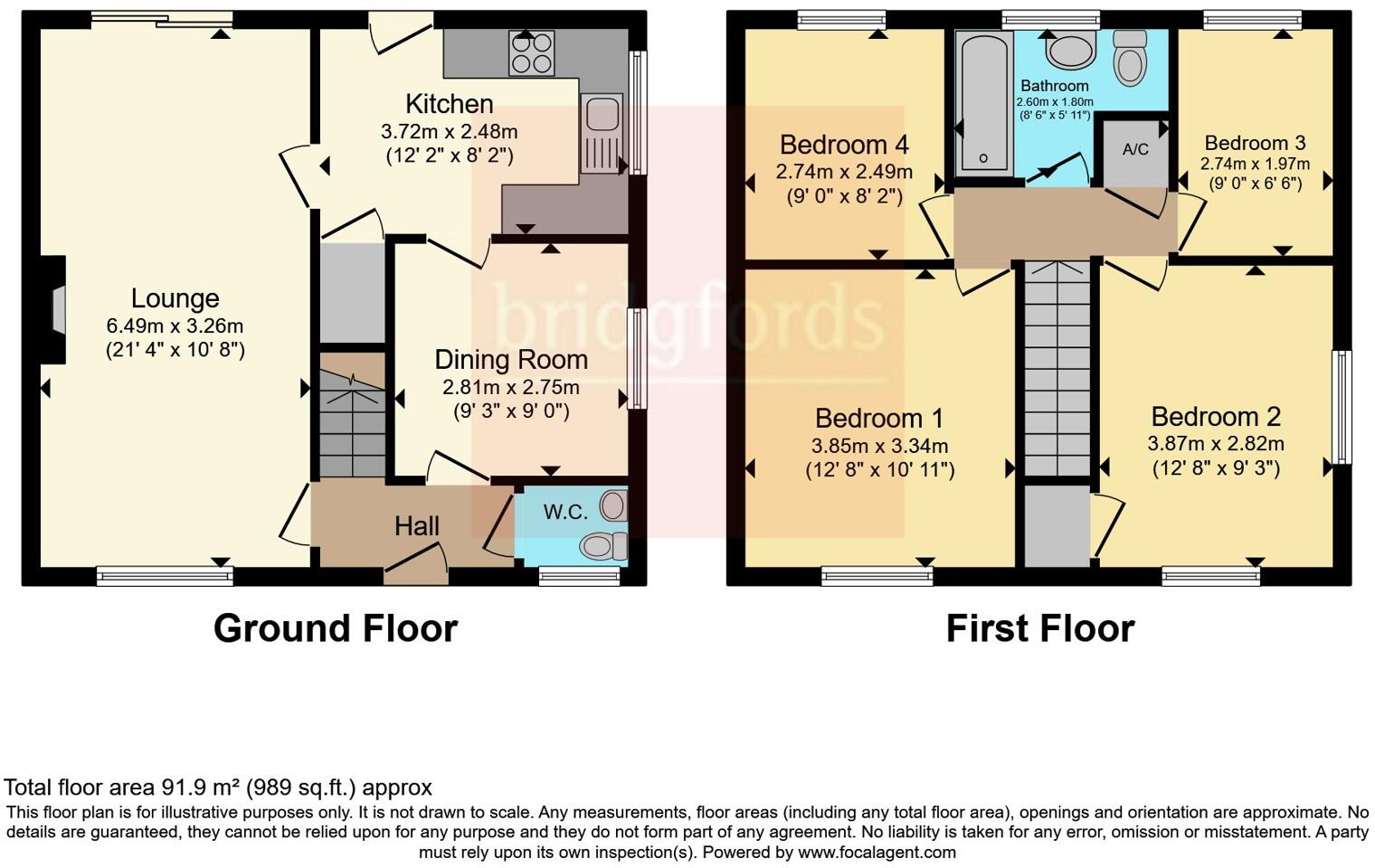 Gairloch Close, Fearnhead, Warrington, Cheshire, WA2 floorplan