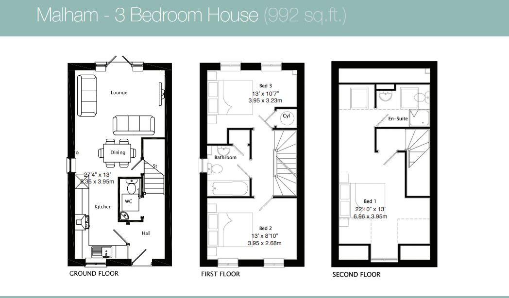 Aire View, Castleford, West Yorkshire floorplan
