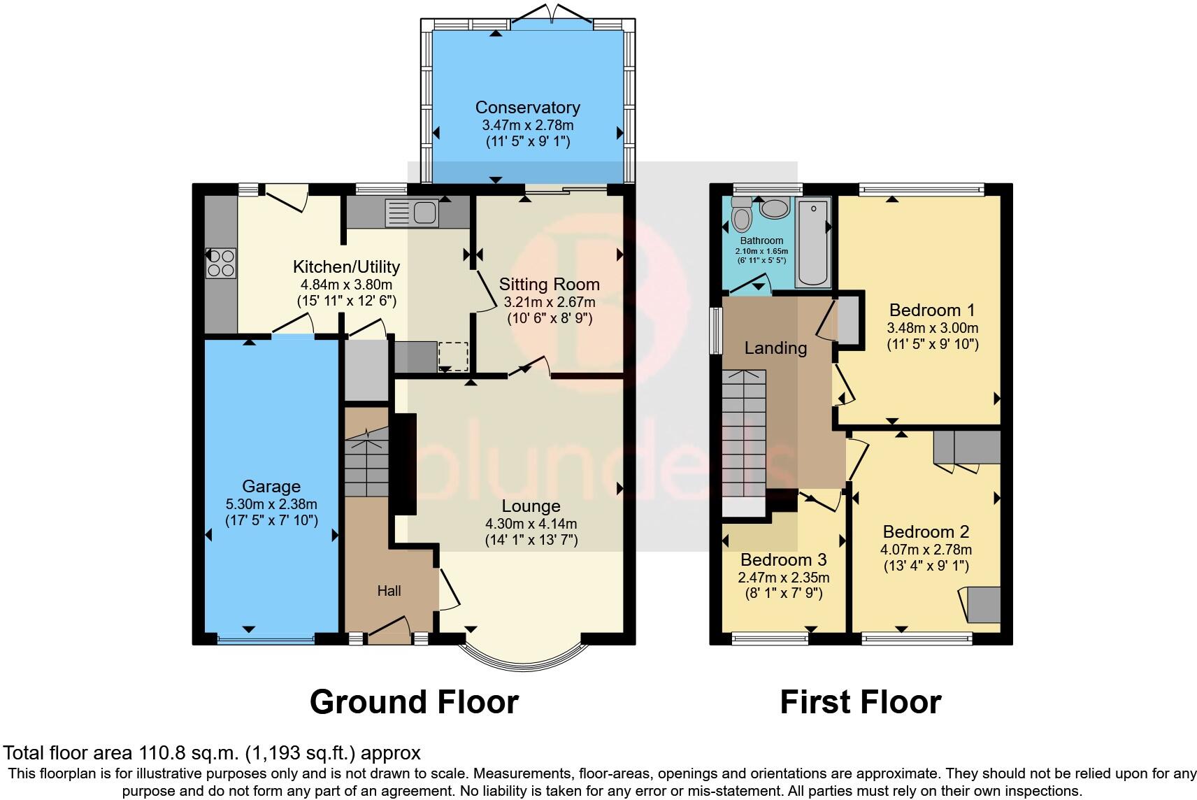 Pagdin Drive, Styrrup, Doncaster, Nottinghamshire, DN11 floorplan