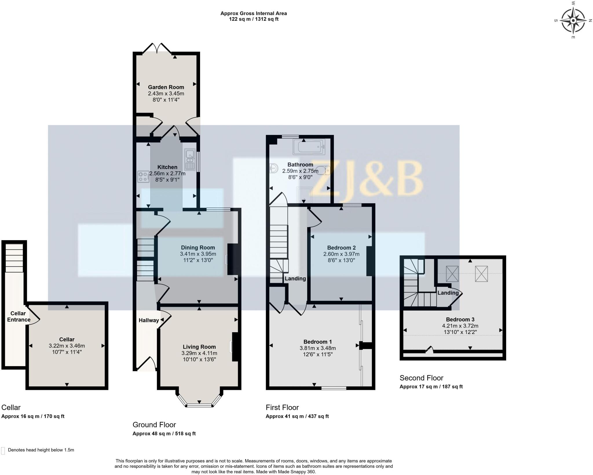 Percy Street, Greenfields, Shrewsbury, Shropshire, SY1 2QQ floorplan