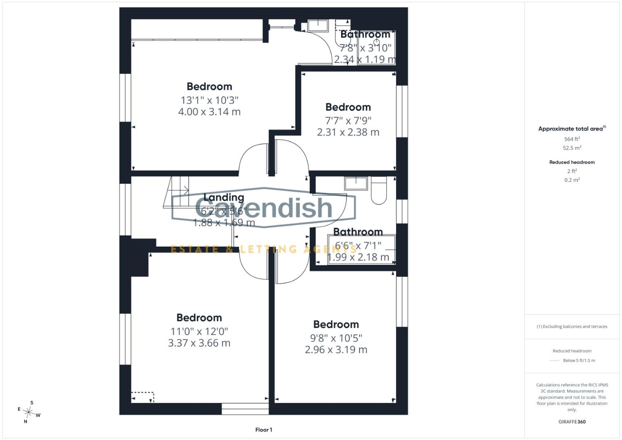 Pentre Hill, Flint Mountain, CH6 floorplan