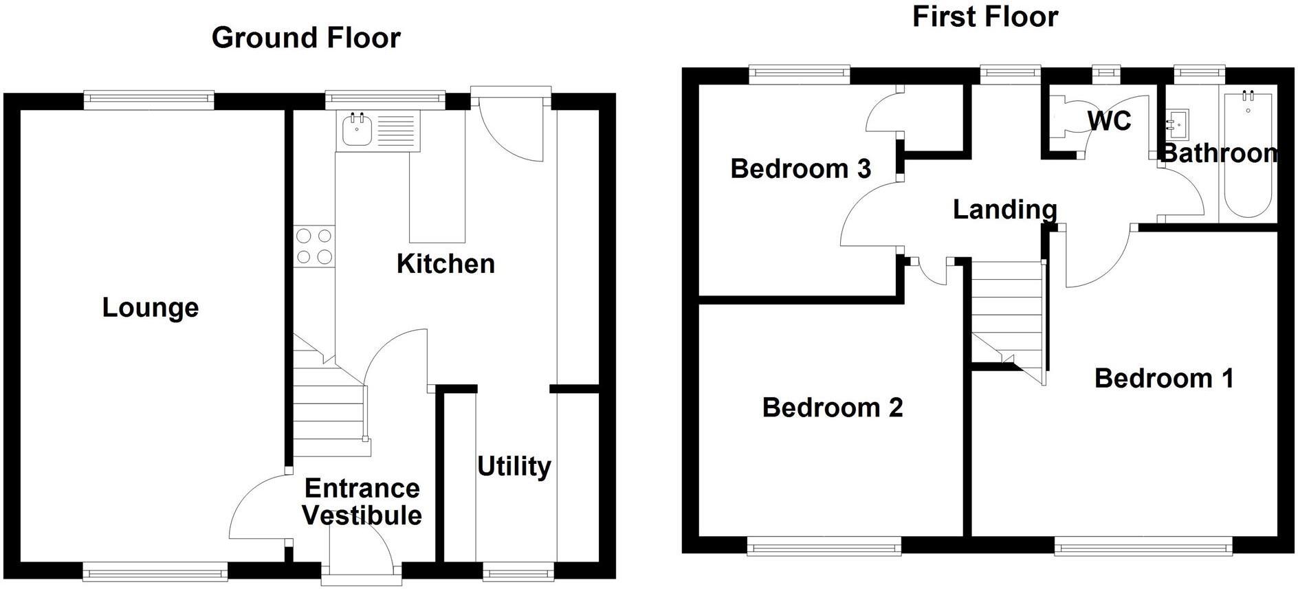 Hopton Drive, Mirfield floorplan