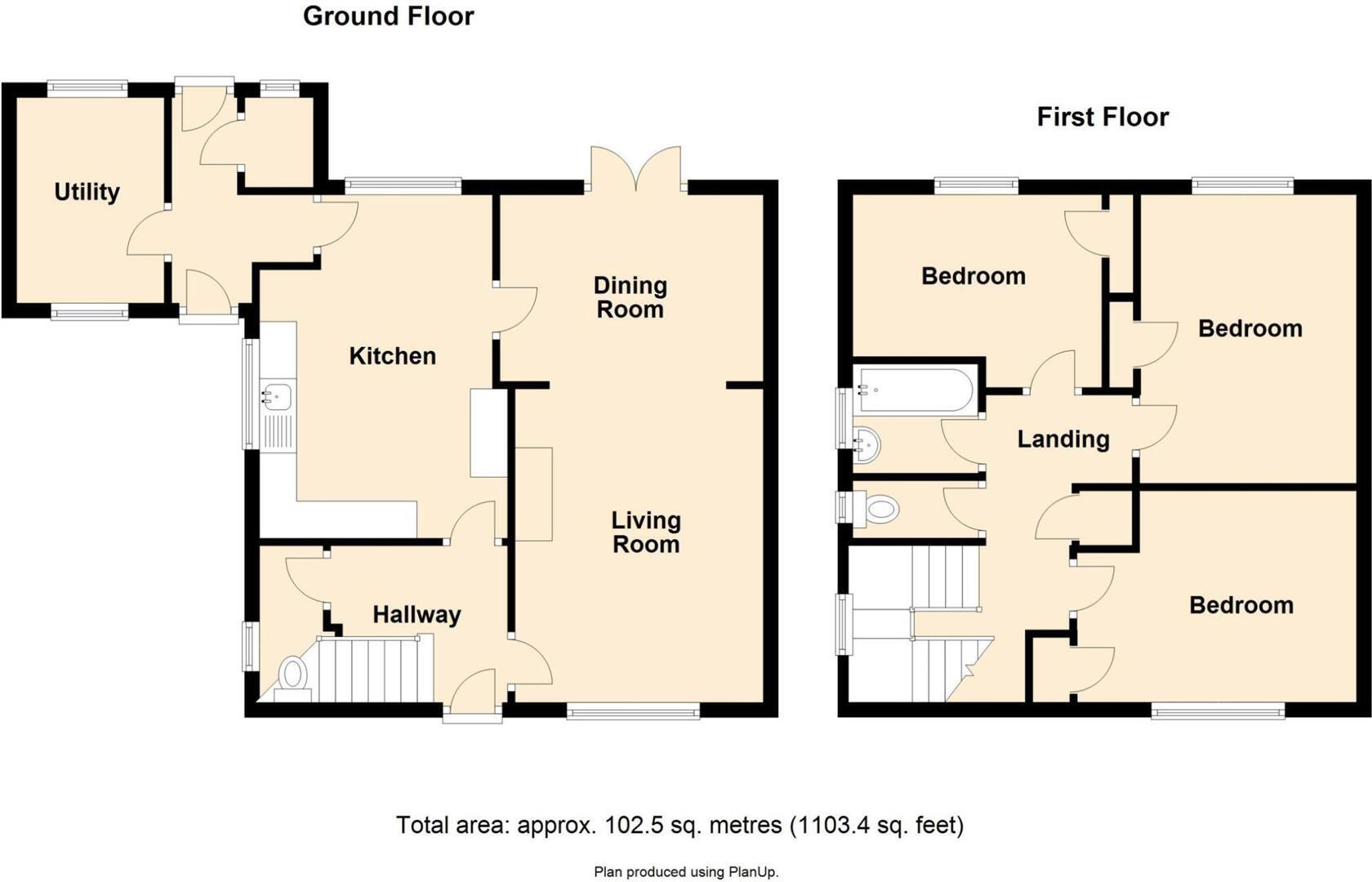Clovelly Gardens South, Bideford floorplan