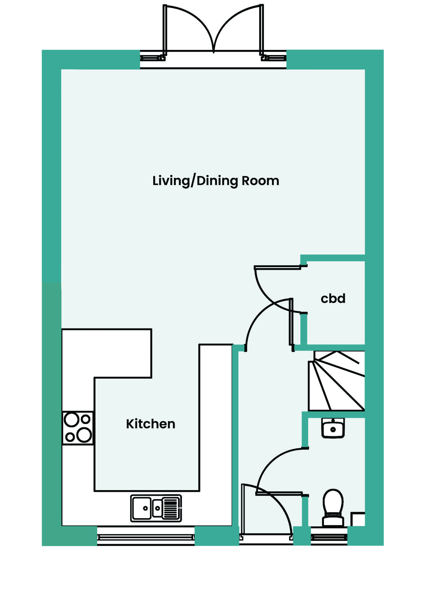 Eventide, Viaduct Hill, Hayle floorplan