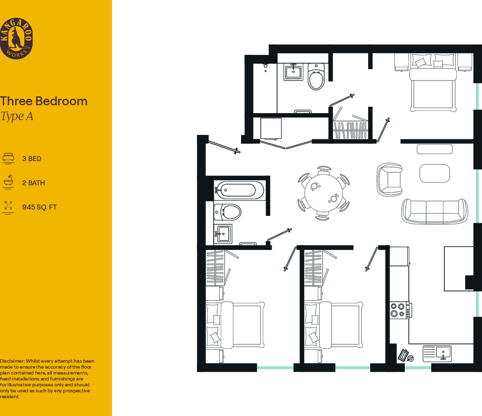 Flat 315, Rockingham Street, Sheffield floorplan