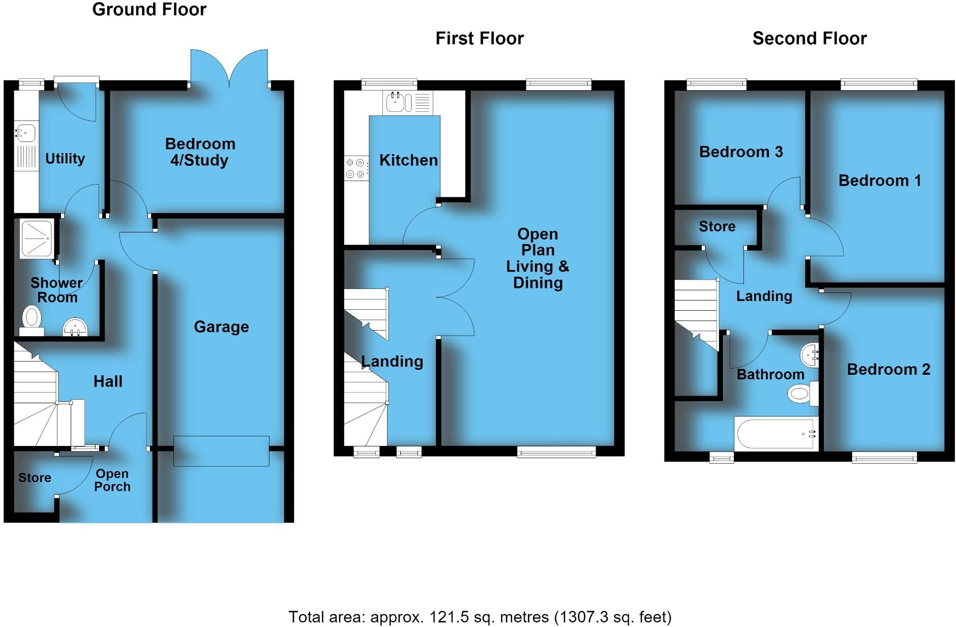 Williams Close, Chester floorplan
