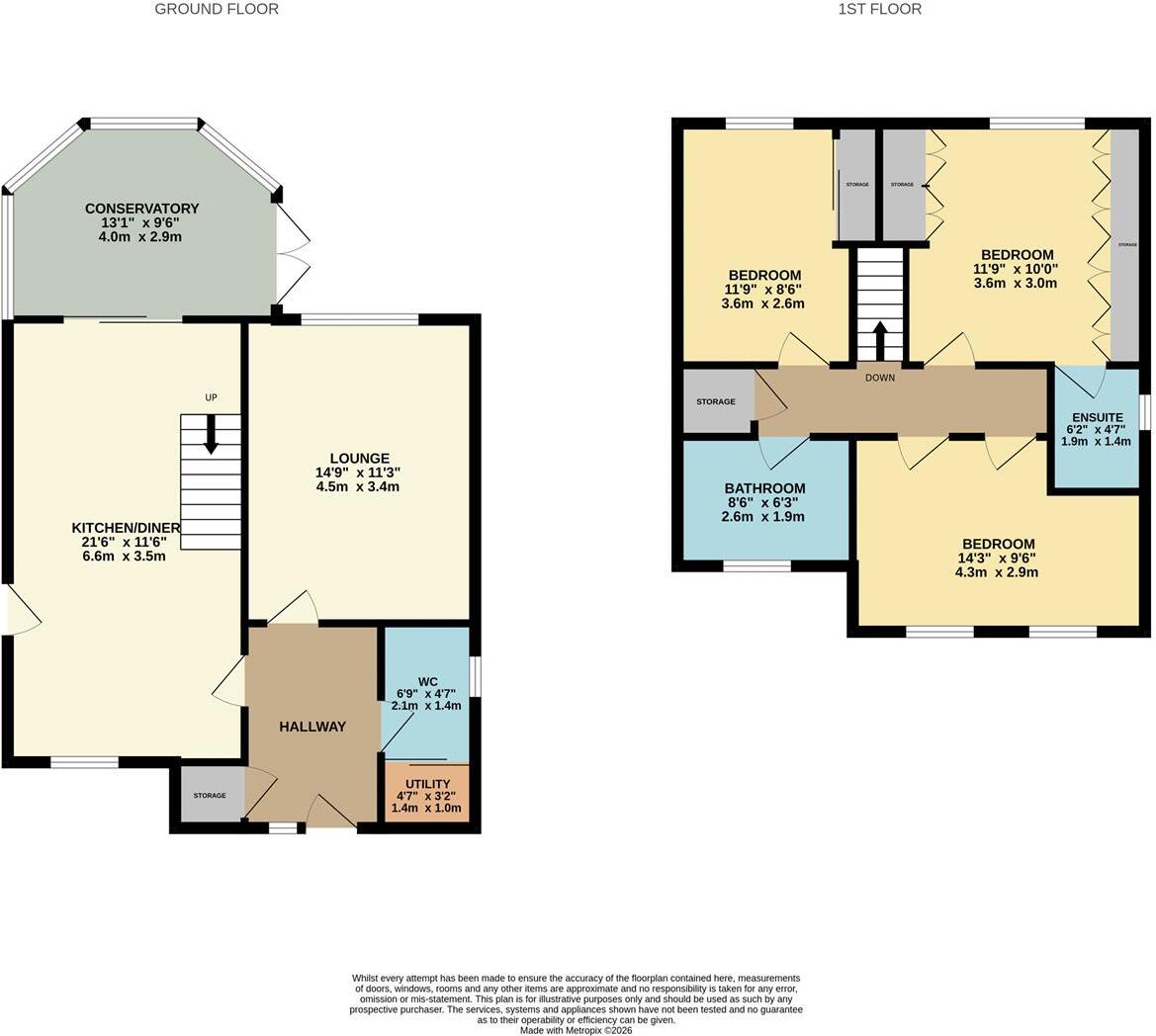 NN16, Malvern Close, Kettering floorplan