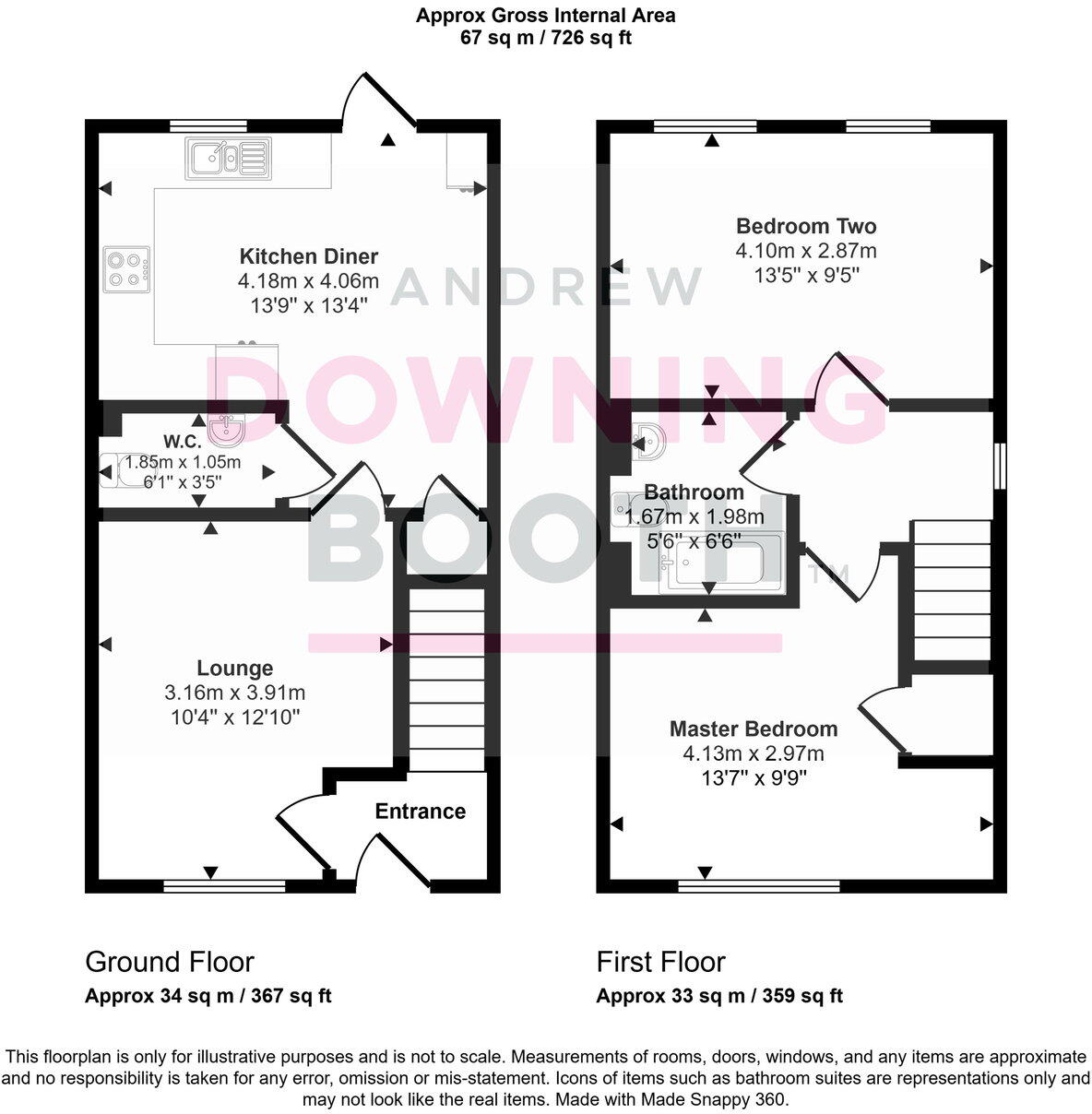 Bythe way Walk, Streethay, Lichfield, WS13 8XY floorplan