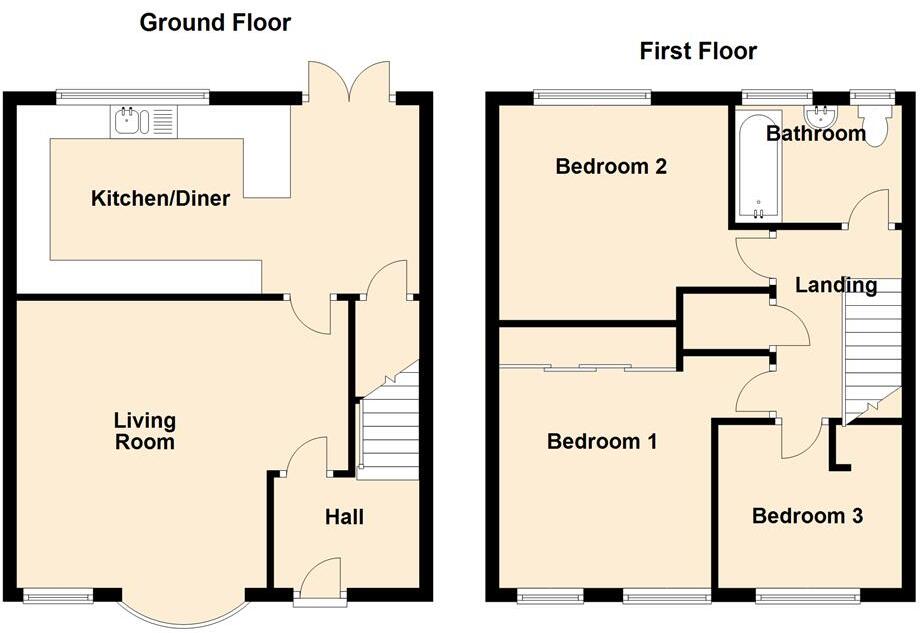 Ashbourne Road, Lower Farm, Bloxwich, WS3 3QG floorplan