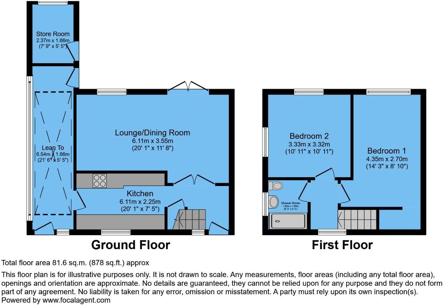 Summerfield Crescent, Brimington, Chesterfield, S43 1EZ floorplan