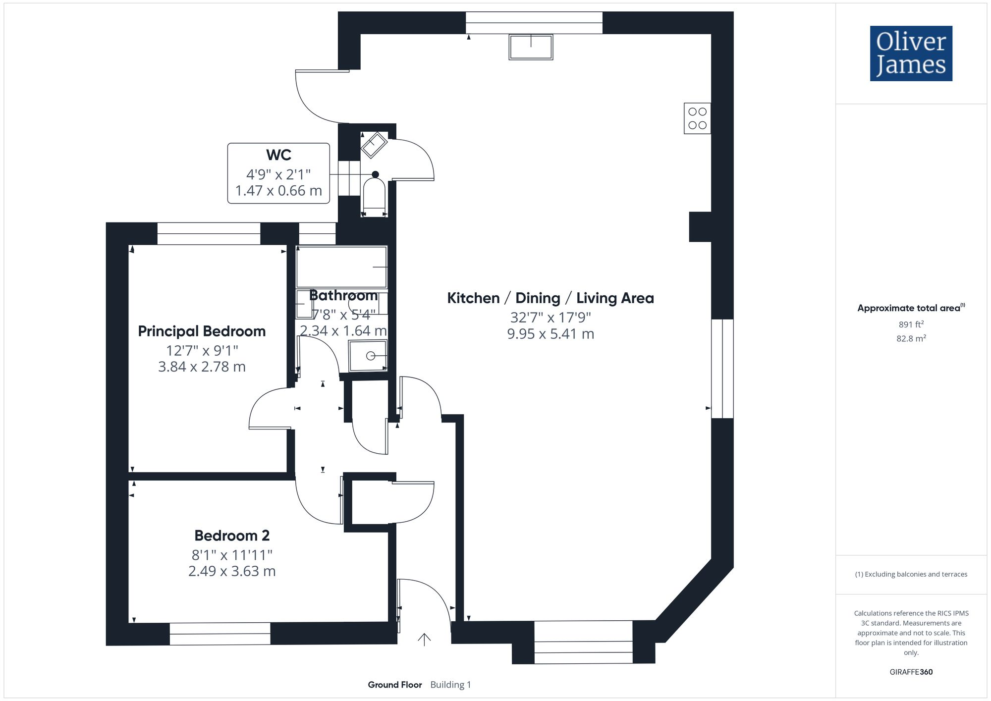 26, Chestnut Close, Sawtry, Cambridgeshire. floorplan