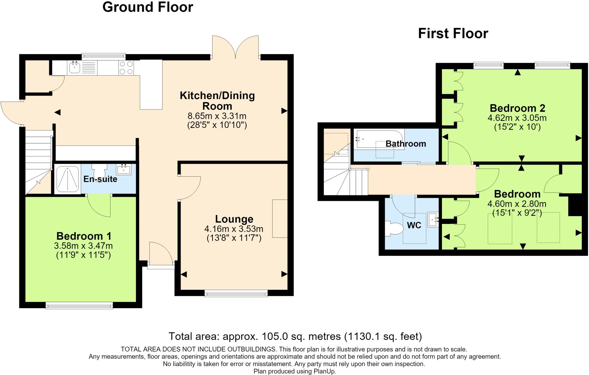 Downsway, Southwick floorplan