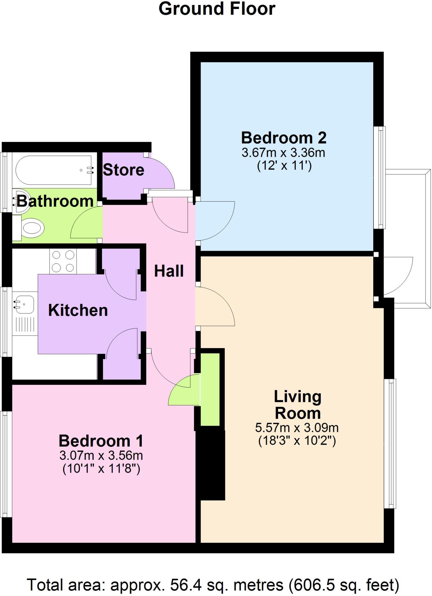 Sunderland Close, Rochester, ME1 floorplan