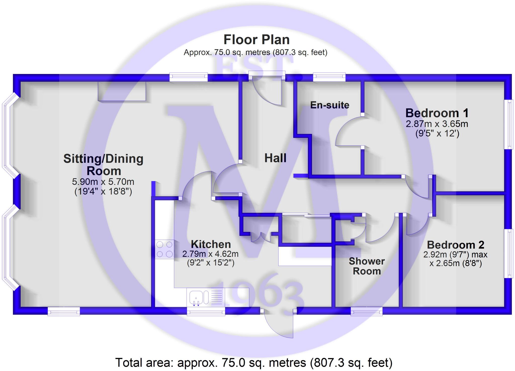 Westwood Park, Bashley Cross Road, New Milton, Hampshire, BH25 floorplan