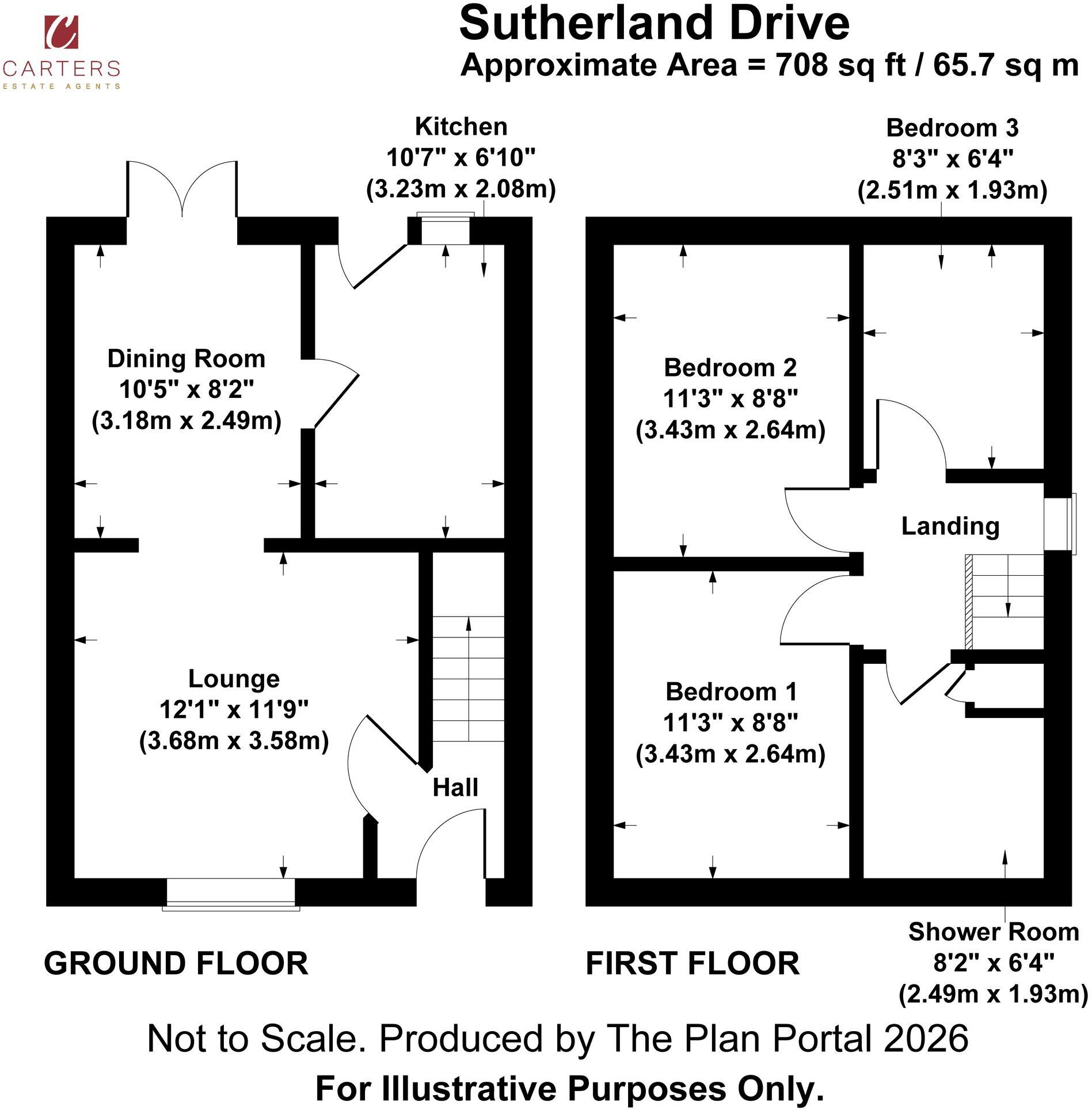 Sutherland Drive, Bedworth, CV12 floorplan