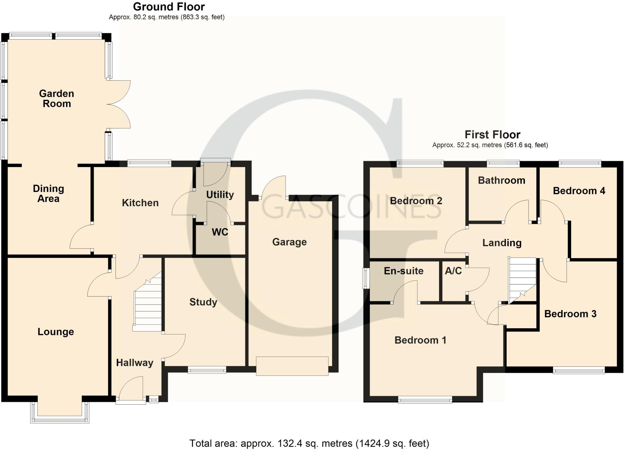Meadow Grove, Bilsthorpe, Newark, Nottinghamshire, NG22 floorplan