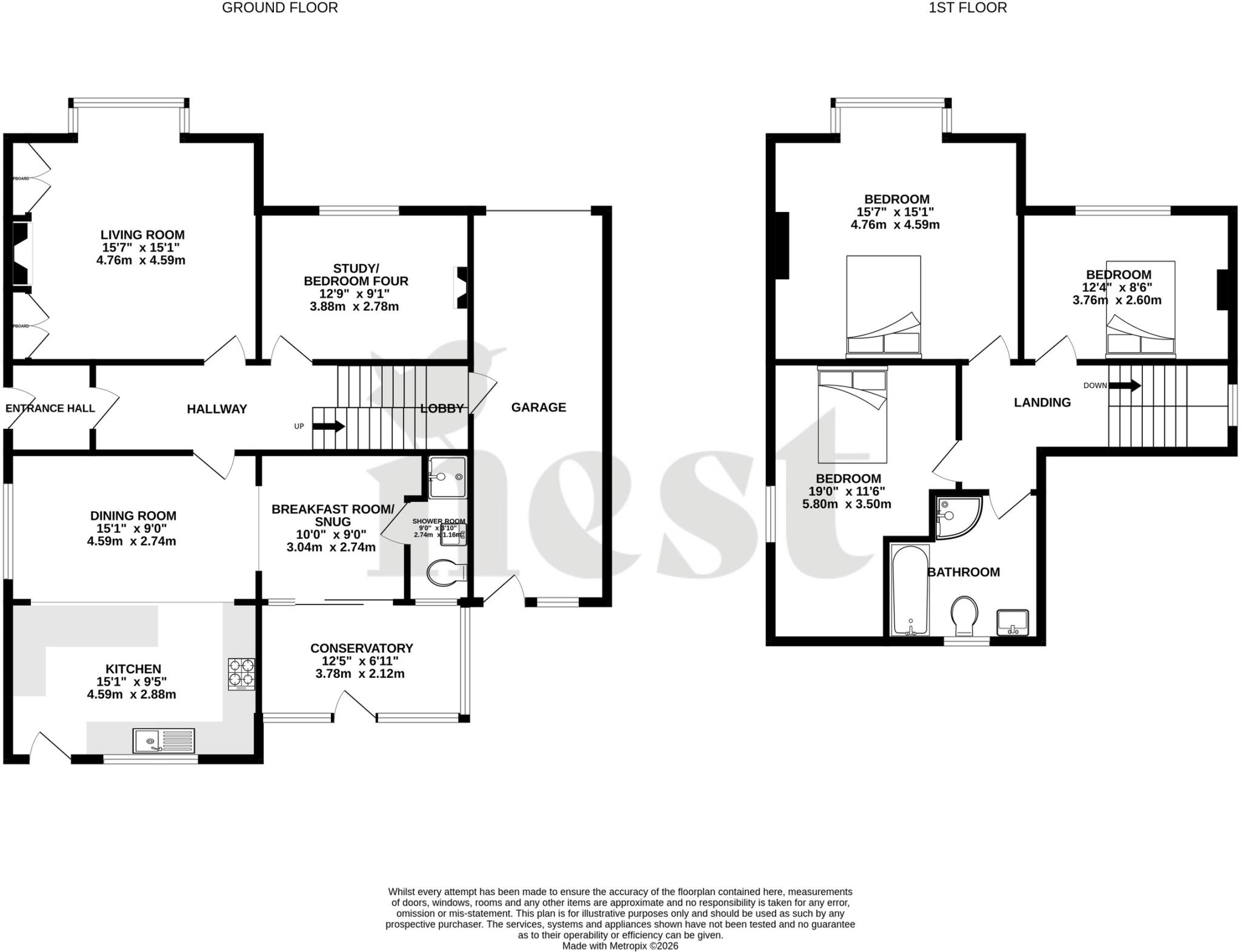 Jaycroft Road, Burnham-on-Sea, Somerset floorplan