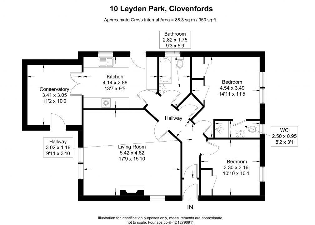 10 Leyden Park, Clovenfords, TD1 3NH floorplan
