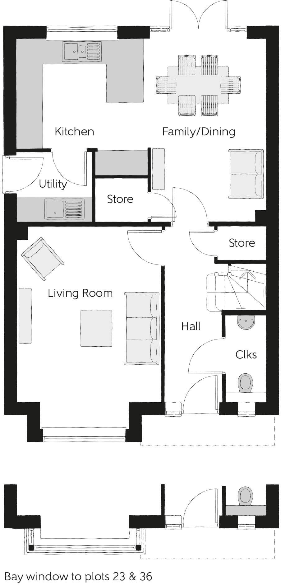 Clover Close, 
Ash, 
Guildford, 
GU12 6TX floorplan