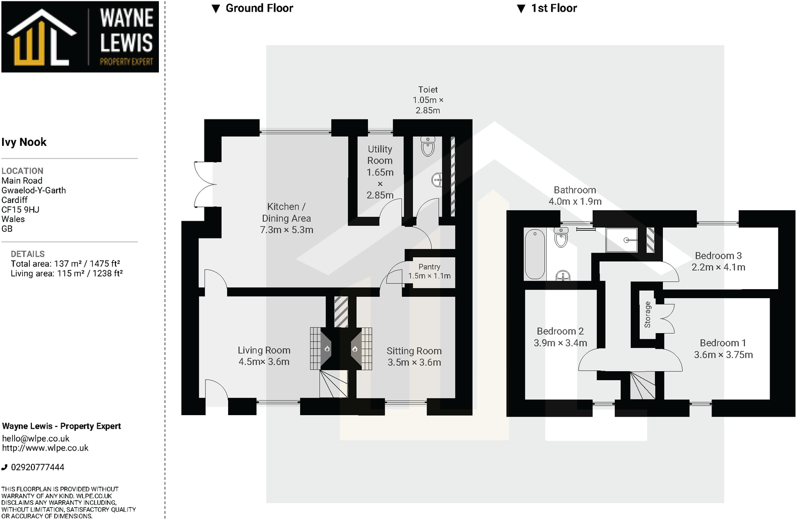 Main Road, Gwaelod-y-Garth, Cardiff, CF15 9HJ floorplan