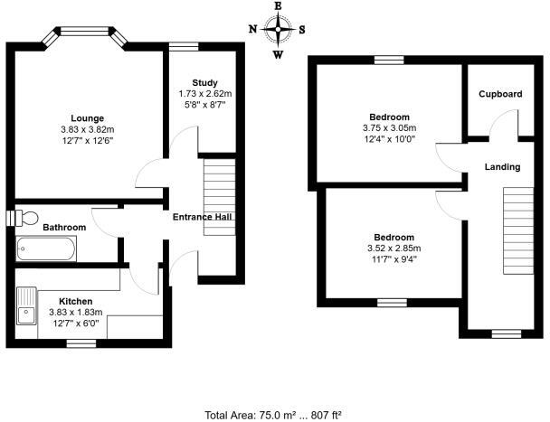 44a Leopold Road,  Felixstowe floorplan