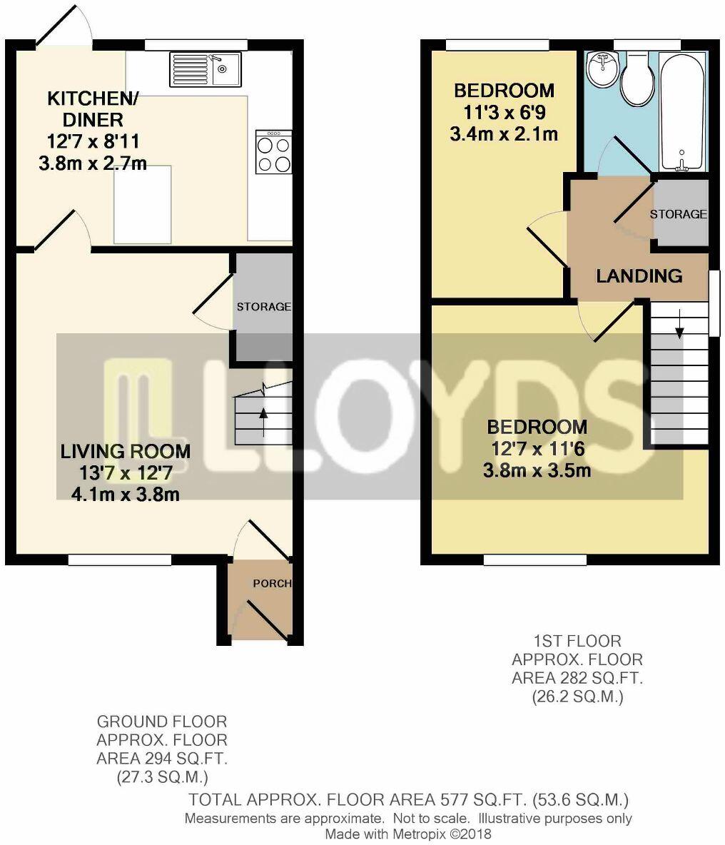 Dundee Close, Fearnhead, Warrington floorplan