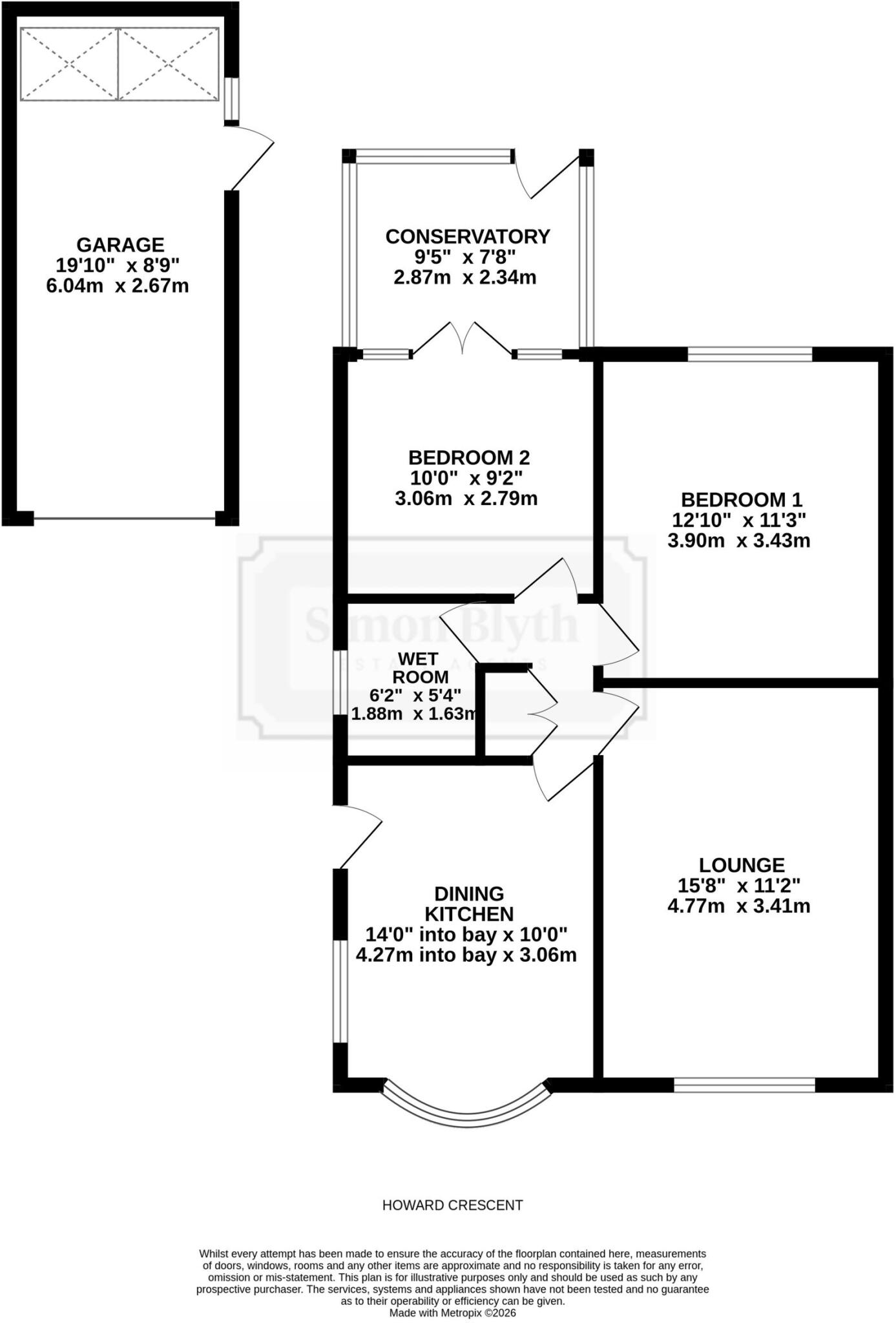 Howard Crescent, Durkar, WF4 floorplan