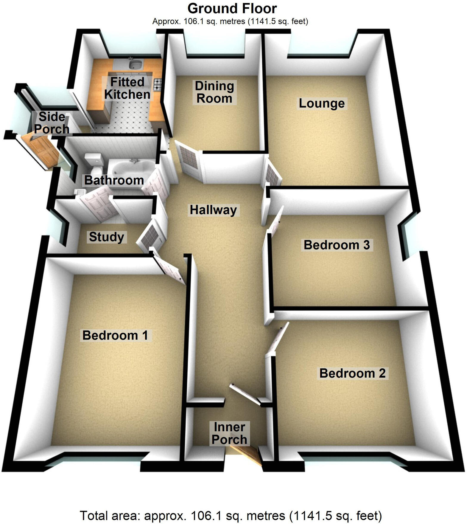 Windermere Gwaunfarren Close, Merthyr Tydfil floorplan
