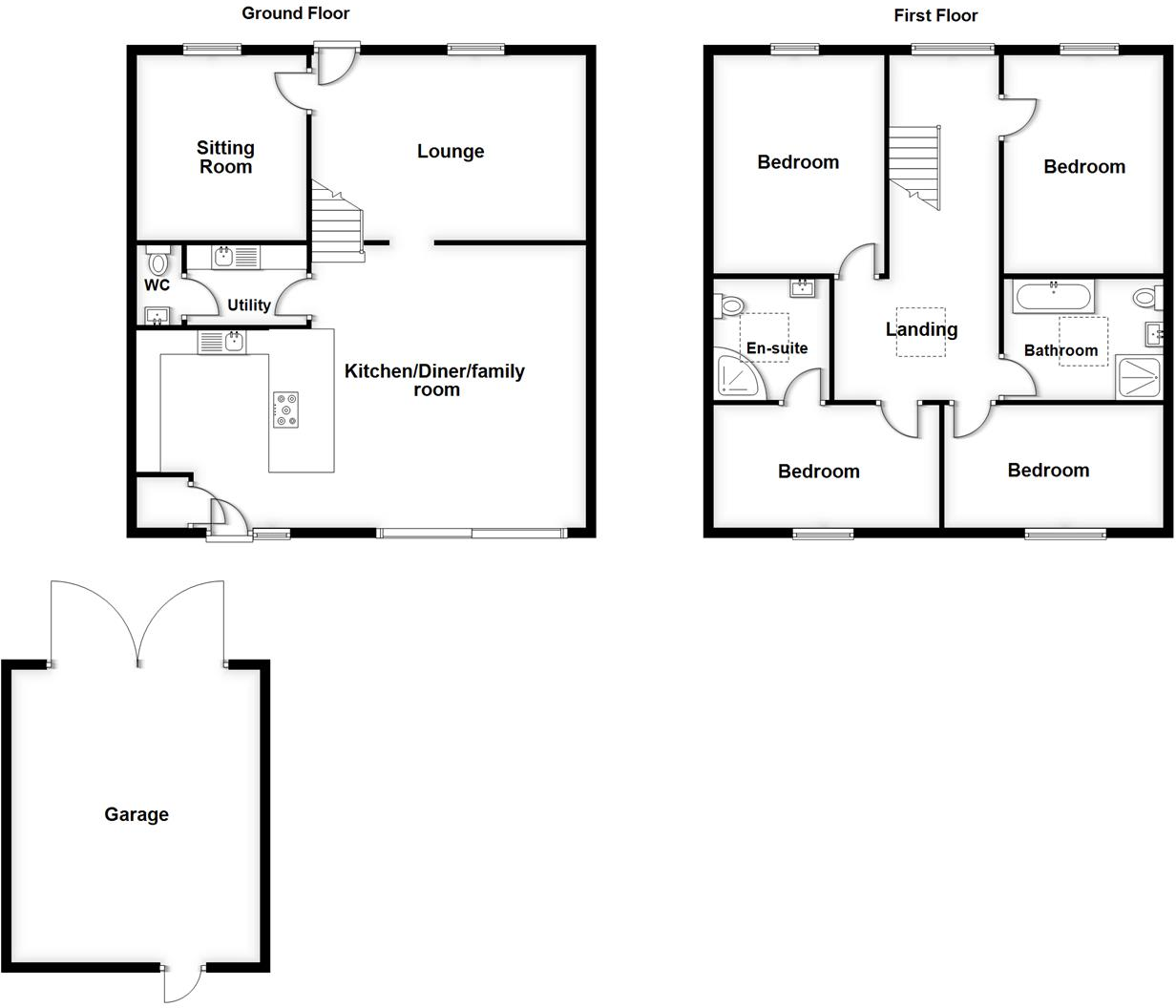 The Old Hare And Hounds, Cruckton, Shrewsbury floorplan
