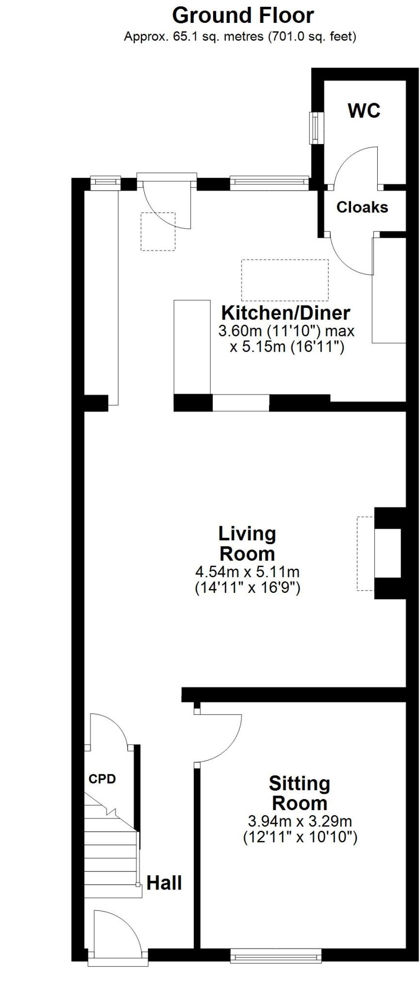 Folly Yard, Greenside, Ryton, Tyne and Wear, NE40 floorplan