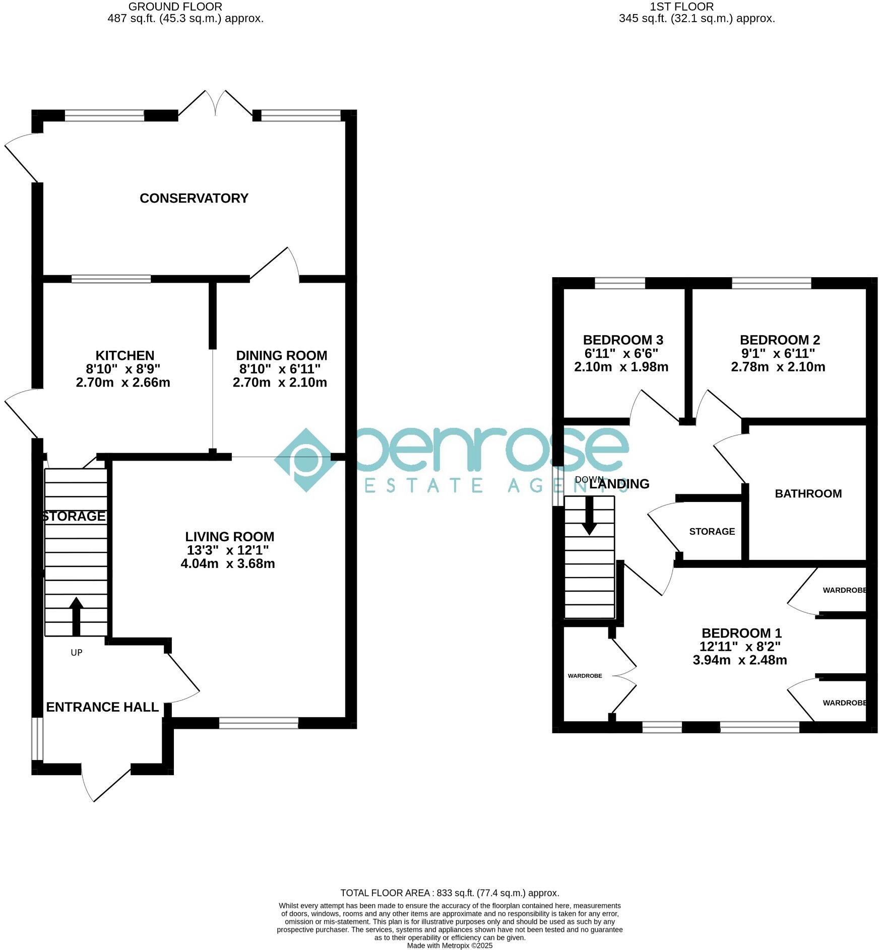 Rochford Drive, Luton, Bedfordshire, LU2 8SR floorplan