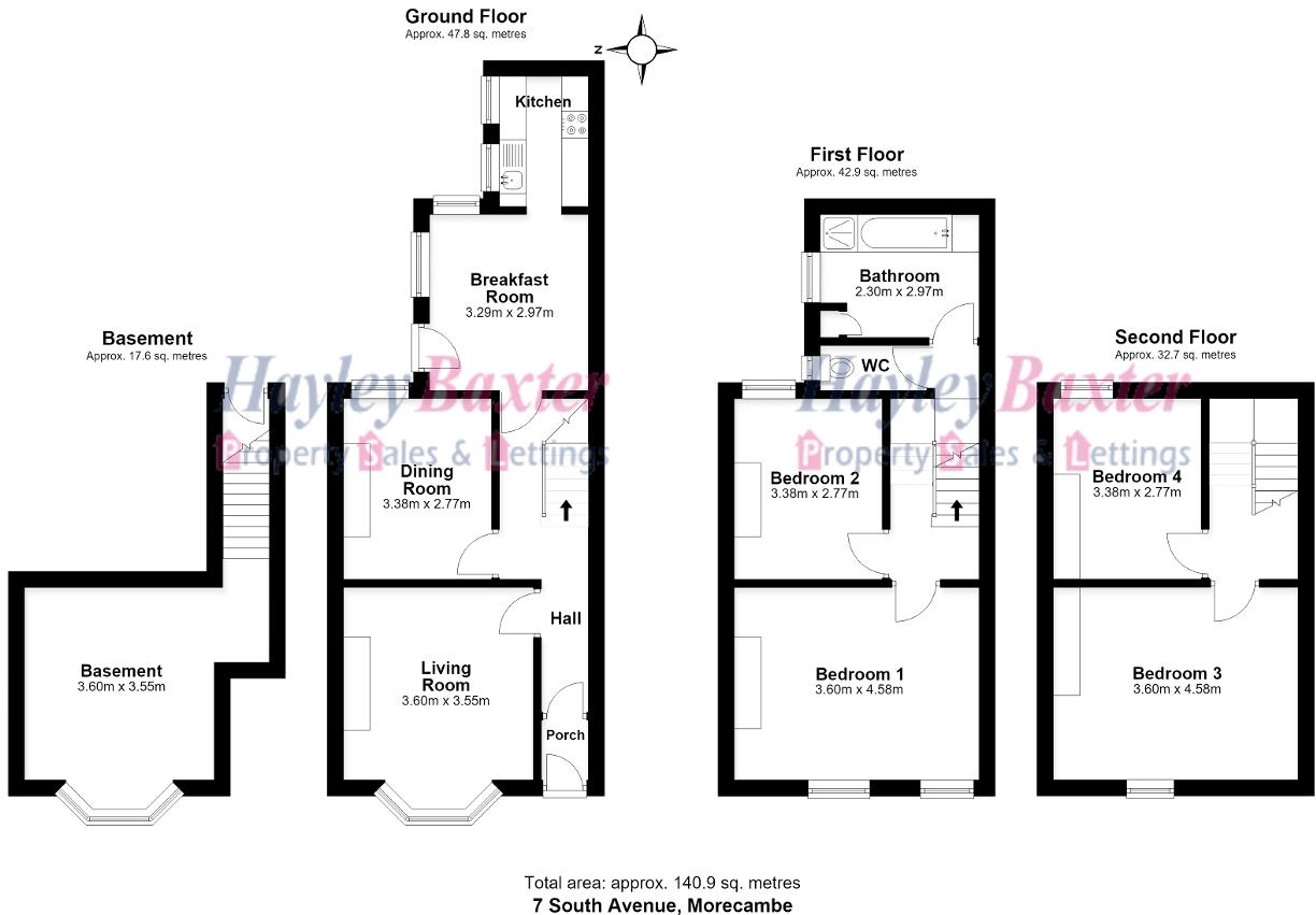 South Avenue, Morecambe, LA4 5RJ floorplan