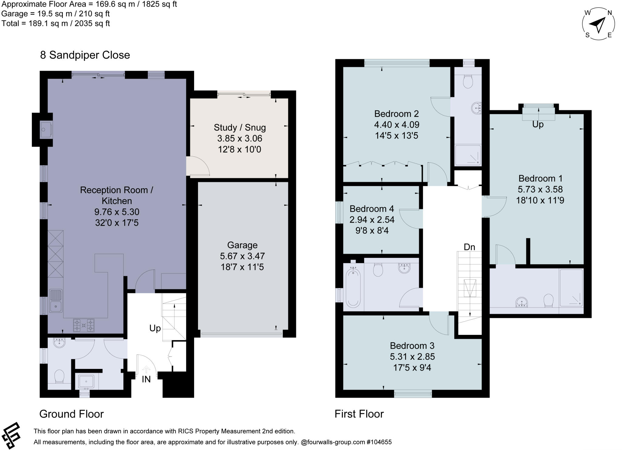 8, Sandpiper Close, Appledore, Ashford, Kent, TN26 floorplan
