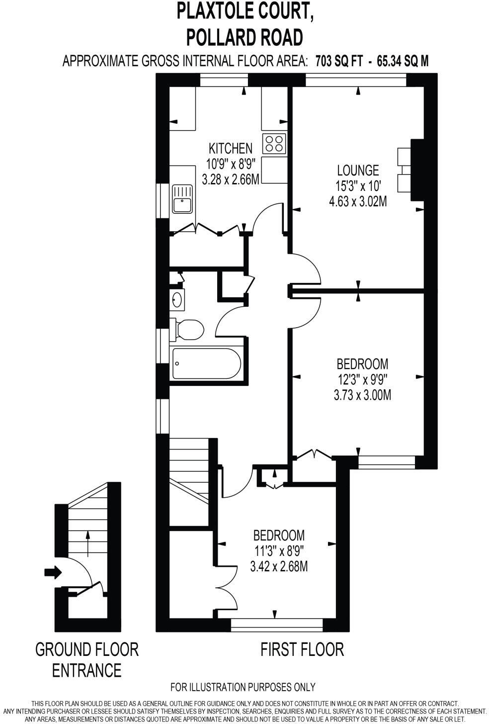 Pollard Road, Morden, Surrey, SM4 6EQ floorplan