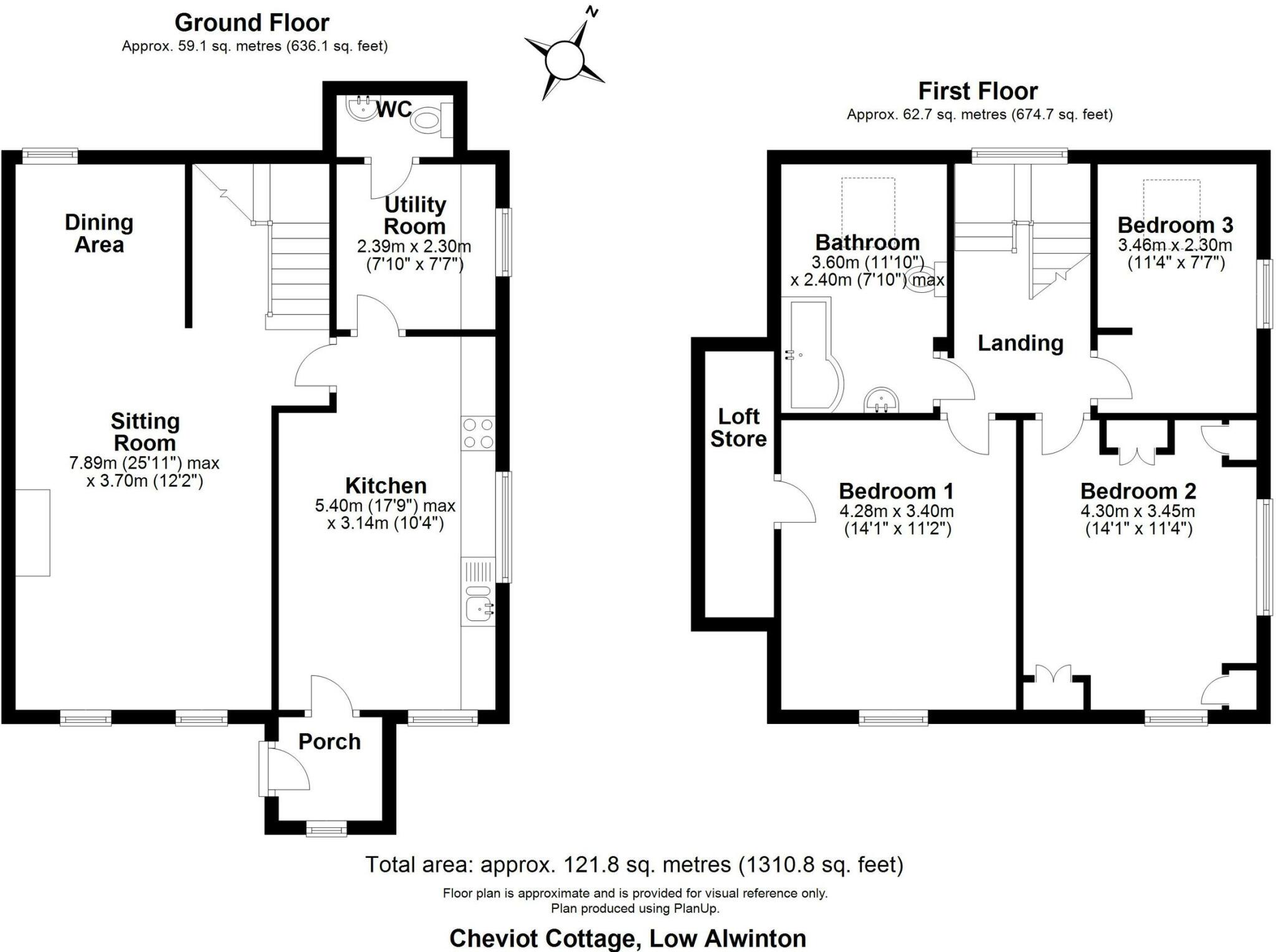 Low Alwinton Cottages, Alwinton, Morpeth, Northumberland floorplan