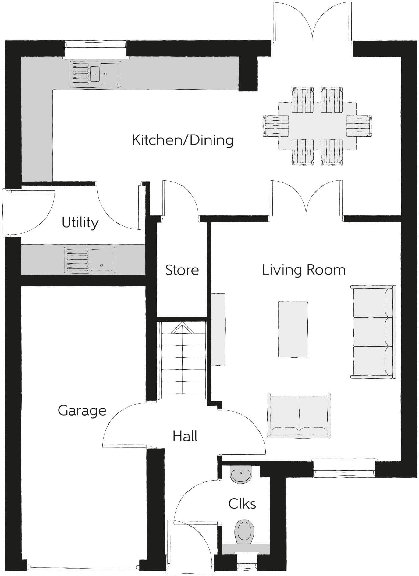 Buttercross Meadows
Brigg
DN20 8GG floorplan