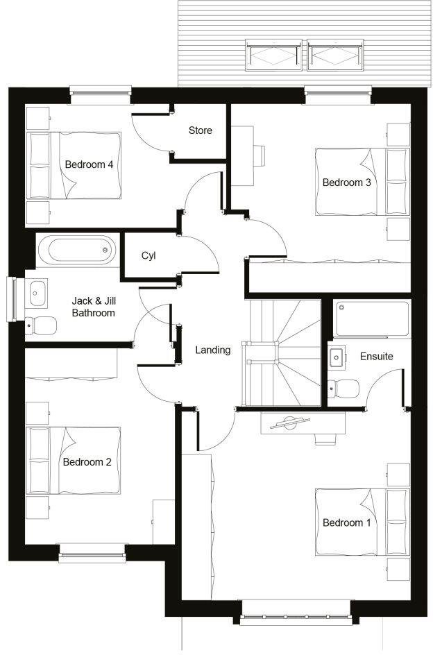 Willow Bank , Bridge St - Ramsbottom (The New Willaston)  floorplan