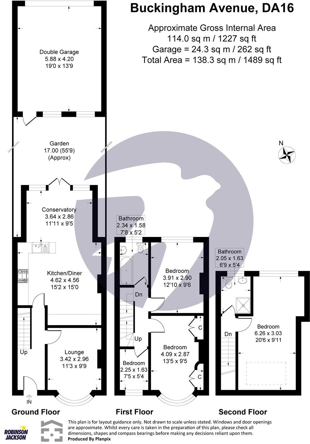 Buckingham Avenue, South Welling, Kent, DA16 floorplan