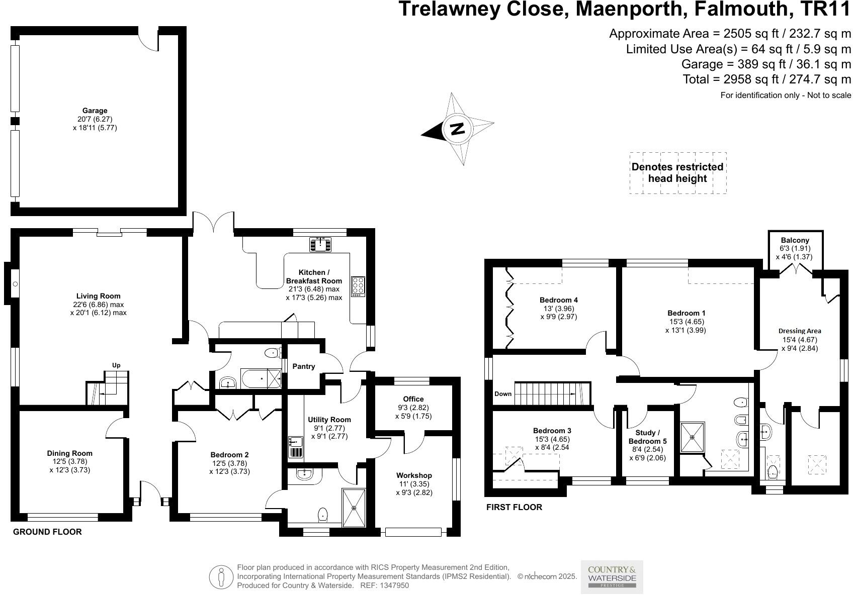 Trelawney Close, Falmouth, Cornwall, TR11 floorplan
