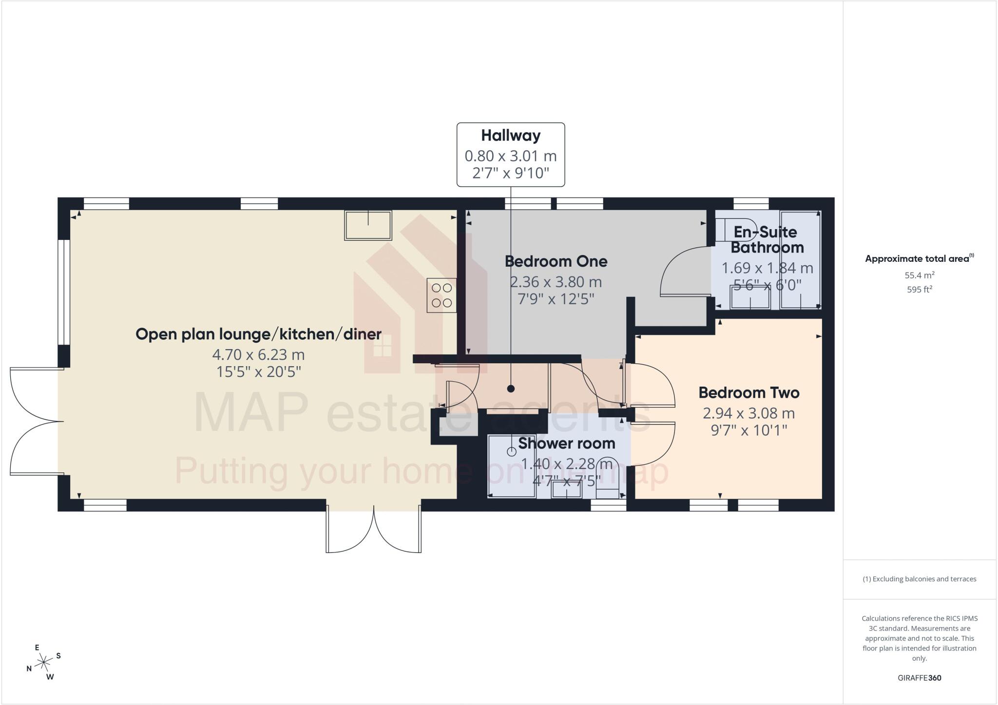 Carnon Downs, Truro, Impressive holiday park home floorplan