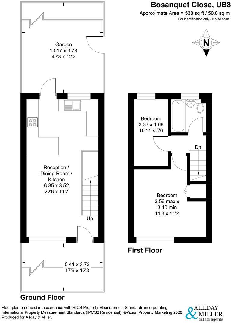 Bosanquet Close, Uxbridge floorplan