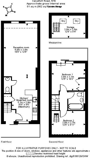 Red Square, Piano Lane, London, N16 floorplan
