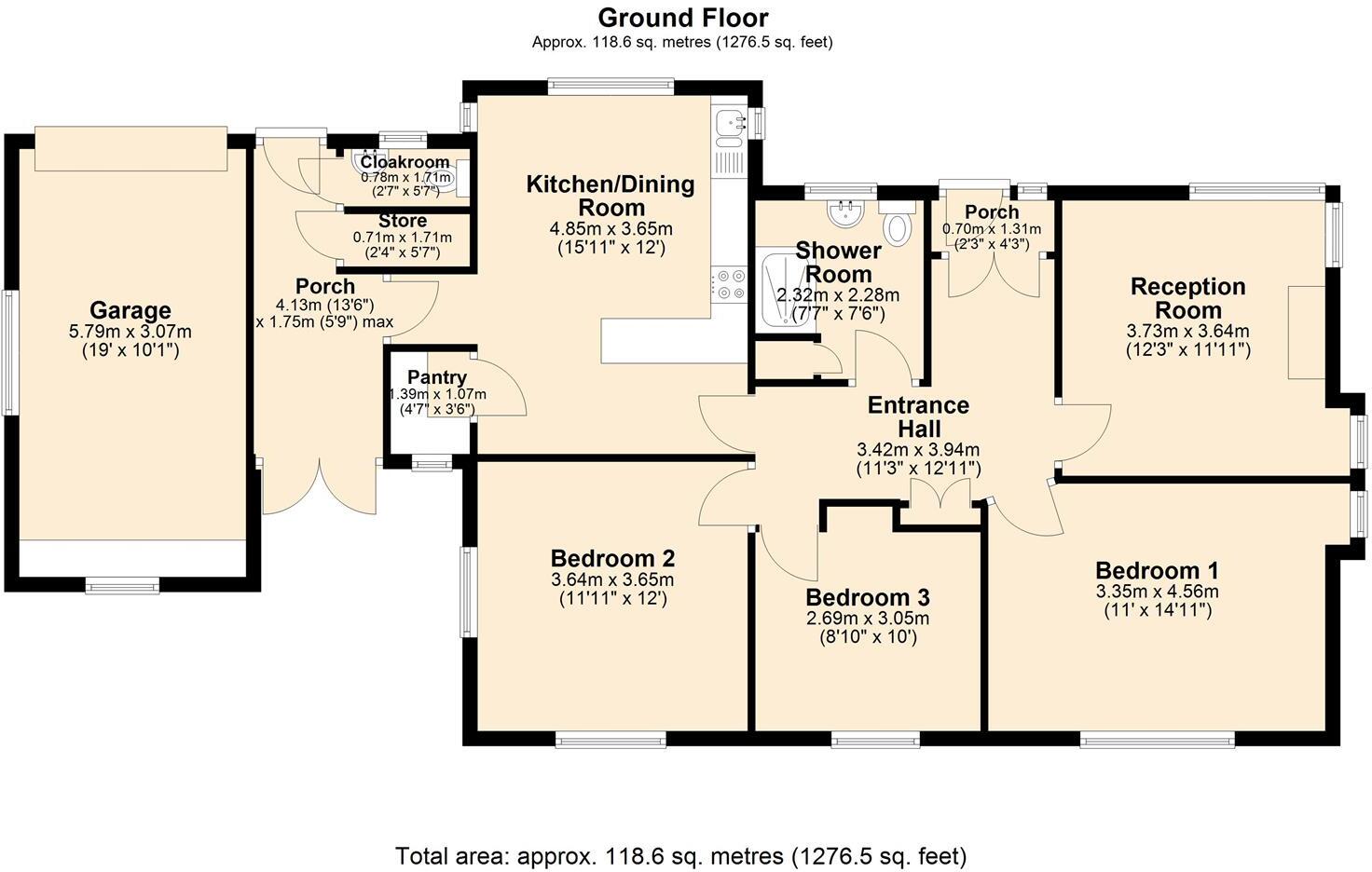 Newbold Road, Newbold, Chesterfield floorplan
