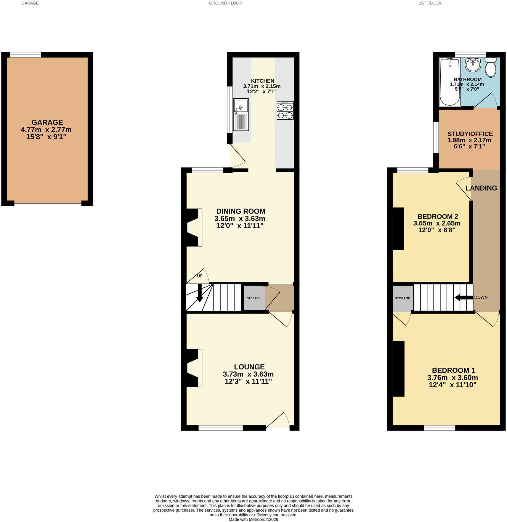 Welbeck Street, Creswell, S80 floorplan