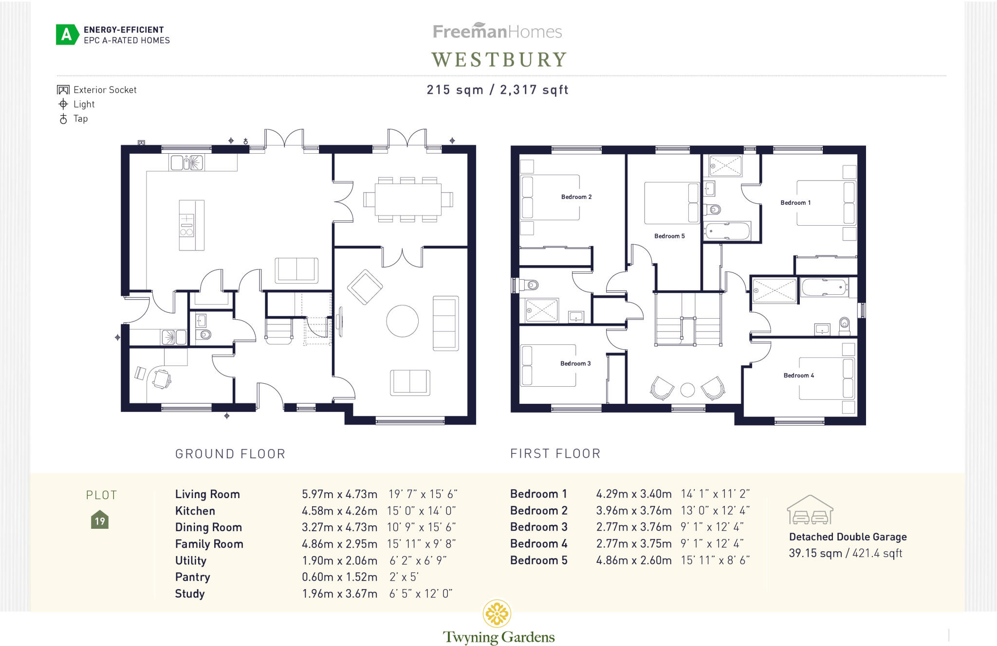 Twyning Gardens, Twyning floorplan