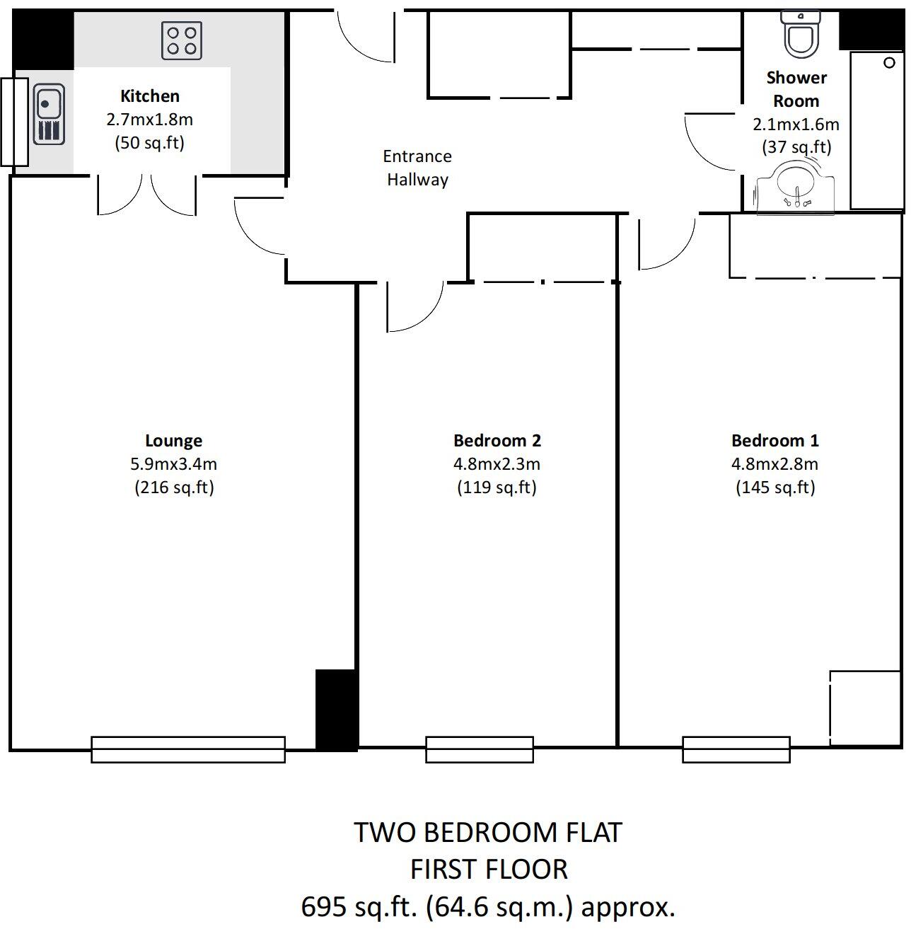 Colonel Stevens Court, Granville Road, Eastbourne, BN20 floorplan