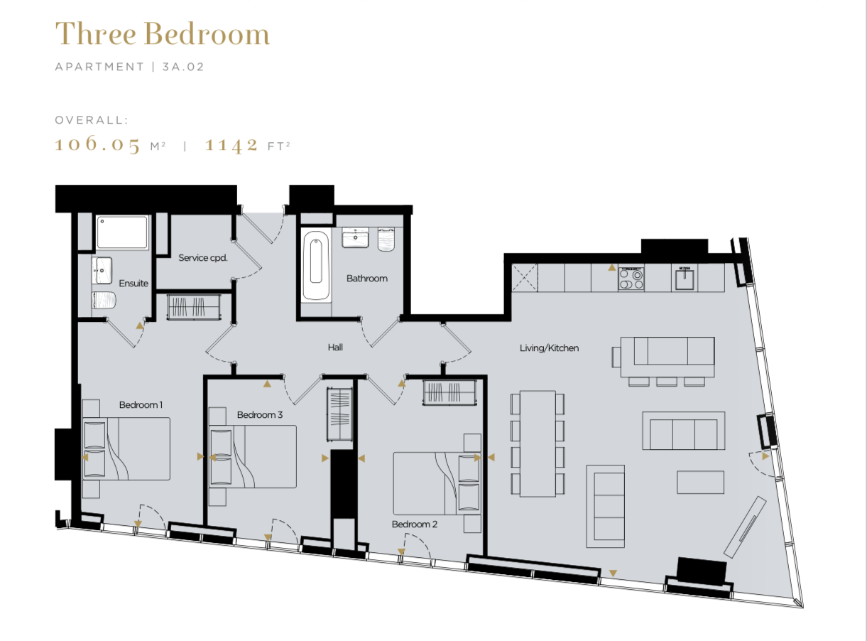 9 Owen Street, East Tower, Deansgate Square, Manchester, M15 floorplan