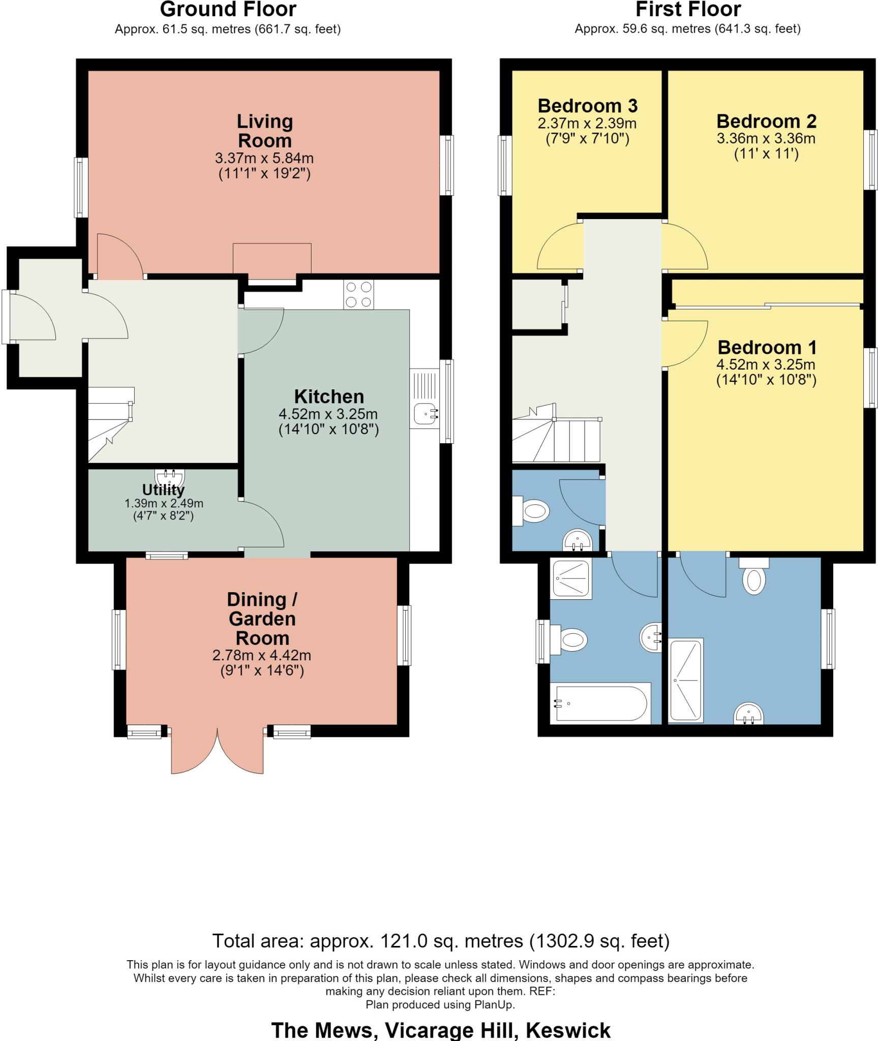 The Mews, Vicarage Hill, Keswick, Cumbria, CA12 5QB floorplan