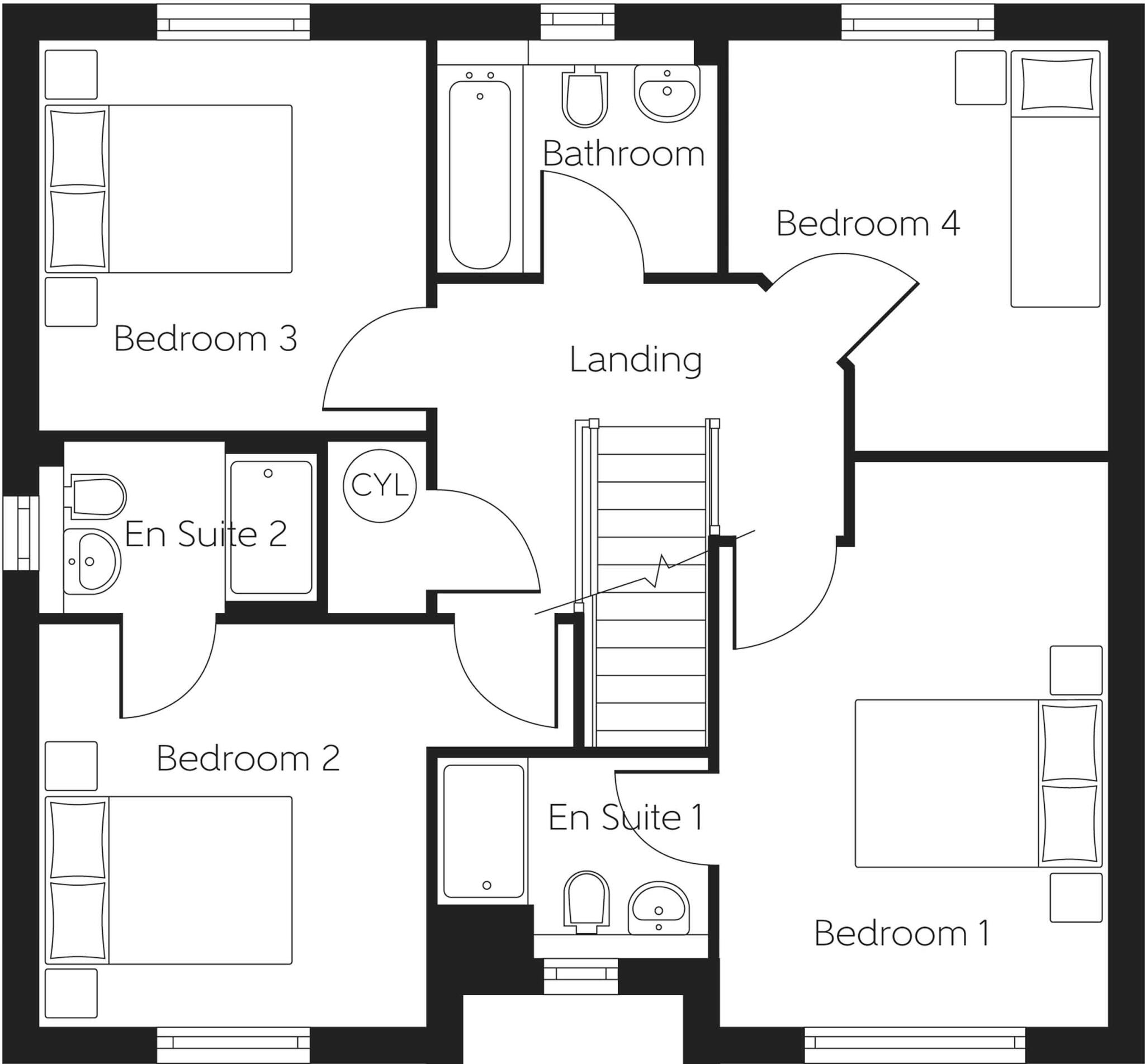Shawfair, 
Edinburgh,
EH22 1PA floorplan