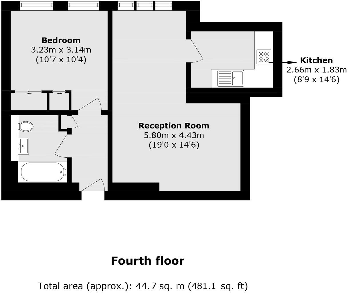 Park Road, London floorplan